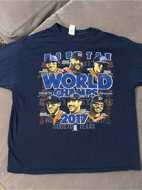 2017 Houston Astros World Series Champs T-Shirt XL Bregman Altuve Verlander